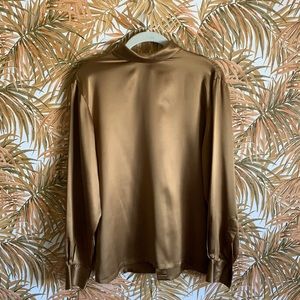 Vintage Ellen Tracy Silk Button Blouse